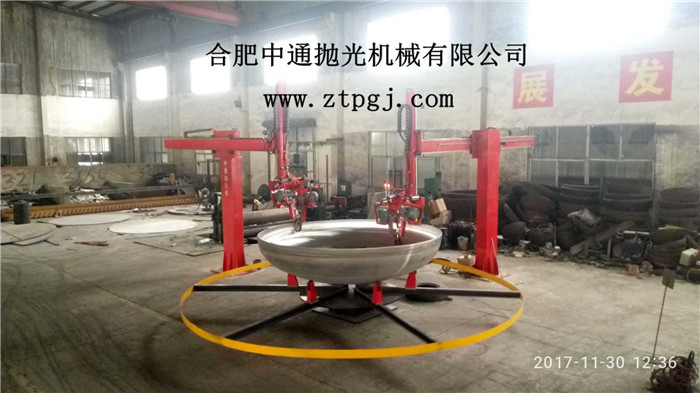 4磨頭封頭專用拋光機